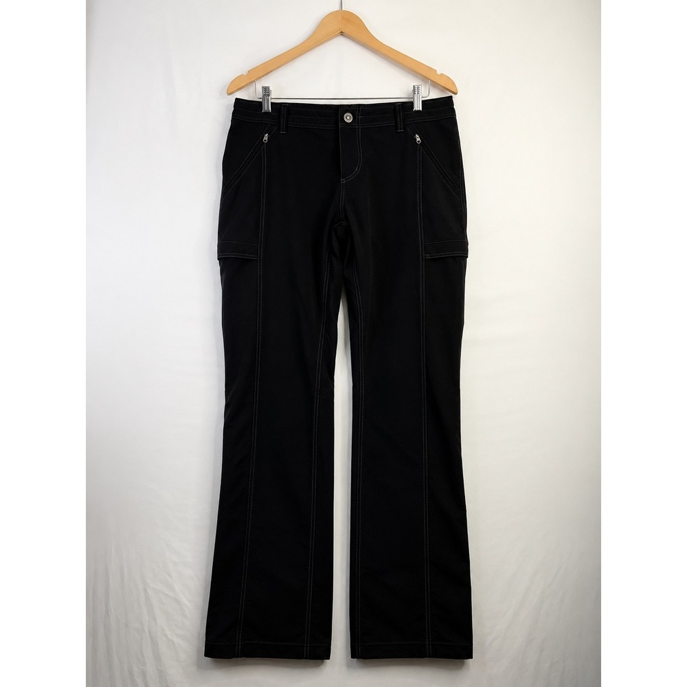 Kuhl Womens Black Hiking Cargo Pants Straight Leg Outdoor Activewear